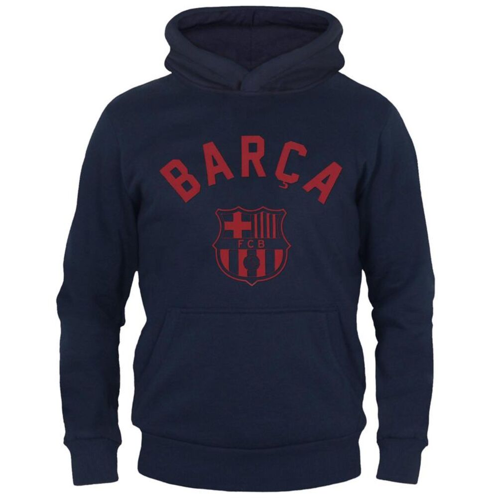 FC Barcelona Boys Fleece Hoodie / Navy Blue